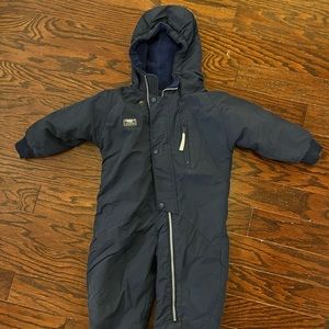 L.L. Bean toddler snowsuit bunting navy